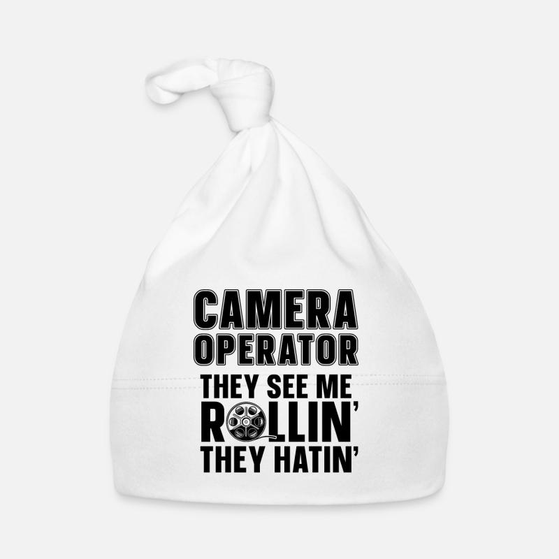 Camera Operator They See Me Rollin' Videographer Baby Bio-Mütze