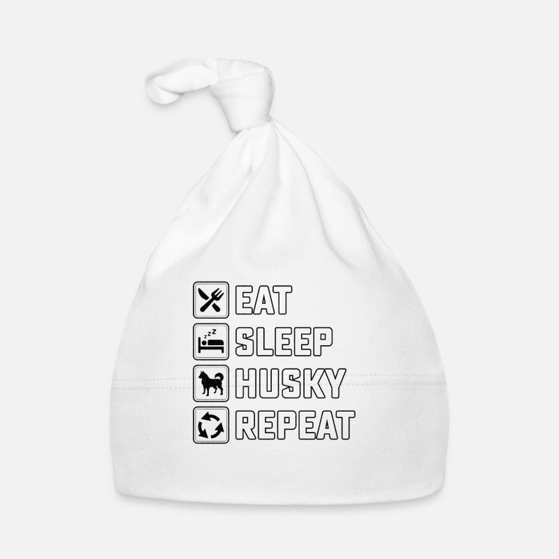 Mangez du husky de sommeil répéter Bonnet bio Bébé