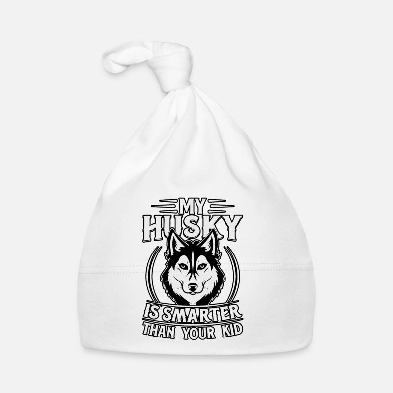Mon husky est plus intelligent que votre enfant Bonnet bio Bébé