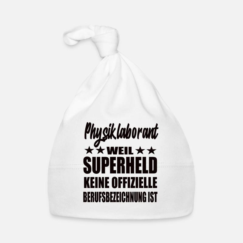 Physiklaborant Superheld Spruch Baby Bio-Mütze
