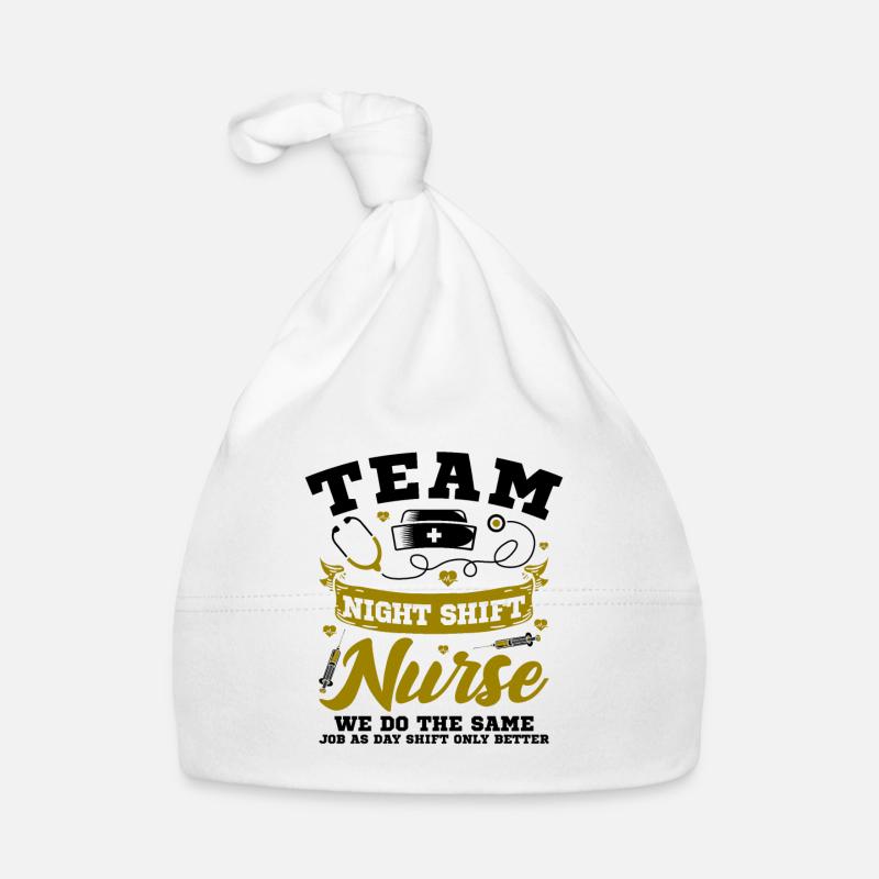 Team Night Shift Nurse Baby Bio-Mütze