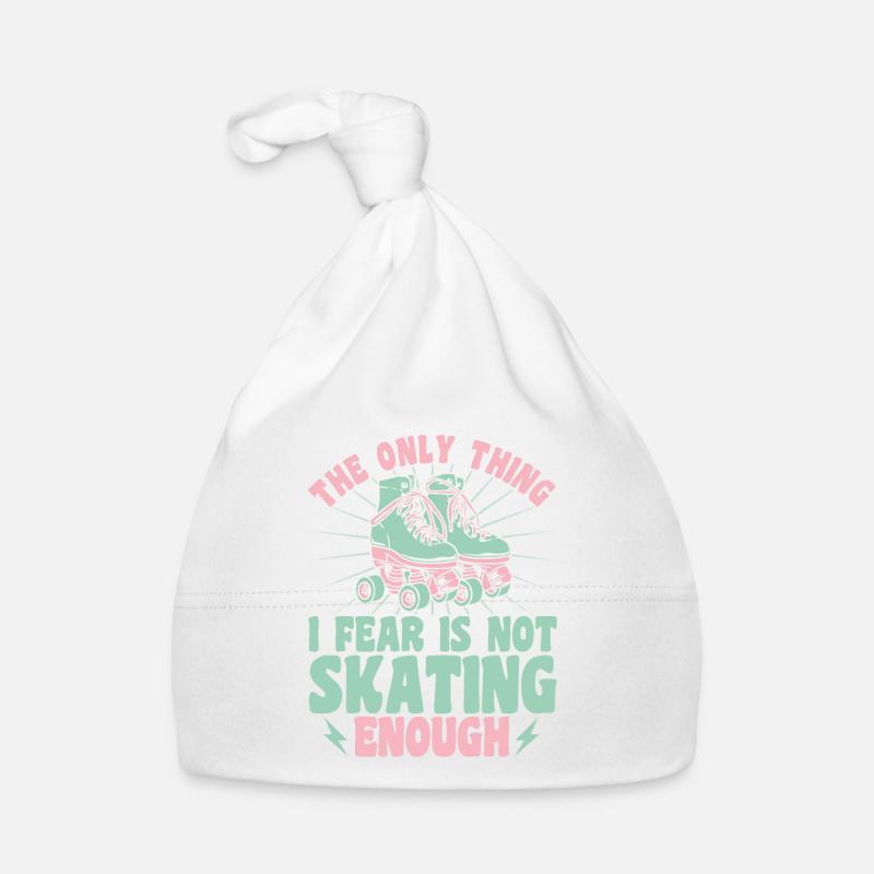 Roller skates I'm afraid I don't skate enough Organic Baby Cap