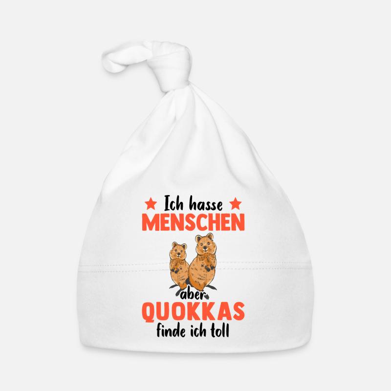 Quokka finde ich toll Australien Beuteltier Baby Bio-Mütze