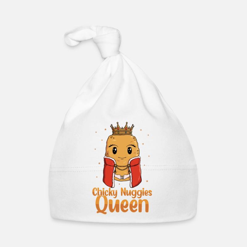 Chicky Nuggies Queen Chicken Nugget Lover Bonnet bio Bébé
