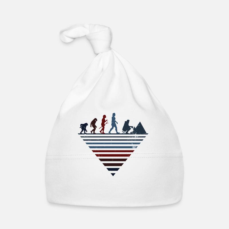 Menschliche Evolution - Vintages Camping Baby Bio-Mütze