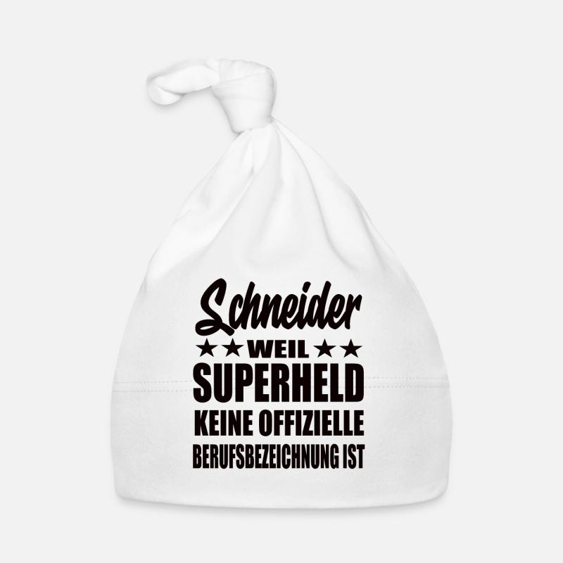 Schneider Superheld Spruch Baby Bio-Mütze