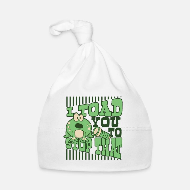Je te crapauds pour arrêter cette grenouille têtard crapaud Bonnet bio Bébé