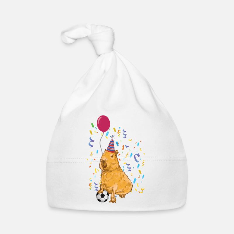 Anniversaire de Capybara Bonnet bio Bébé