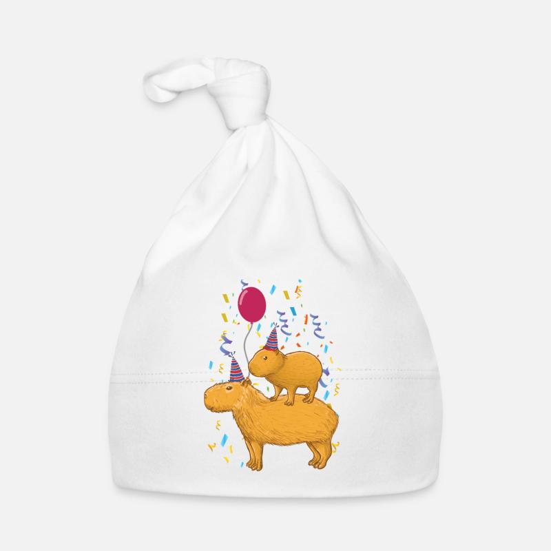 Anniversaire de Capybara Bonnet bio Bébé