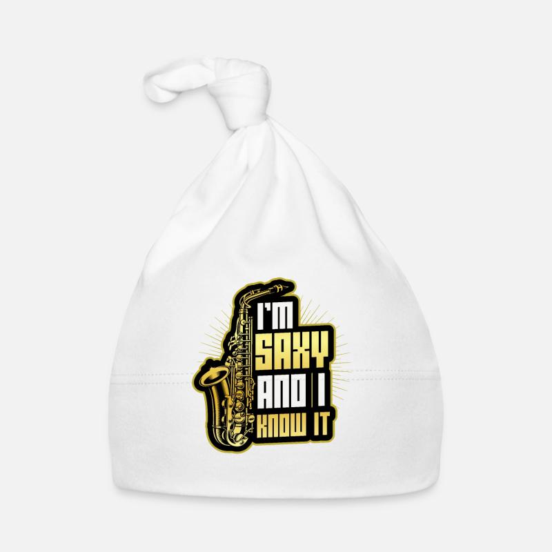 I'm Saxy and I Know It - Saxophone Organic Baby Cap