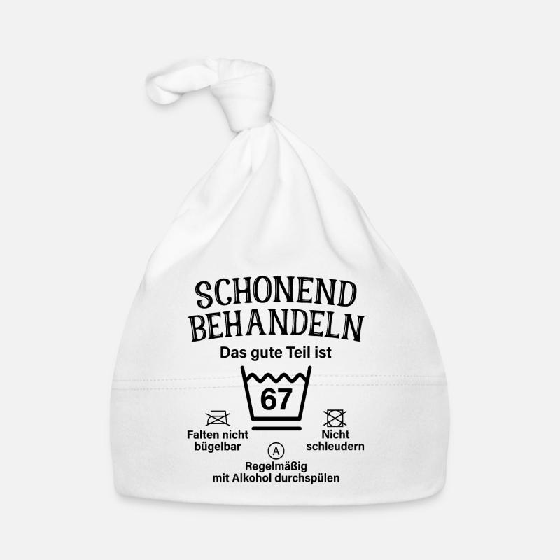 67. Geburtstag Schonend Behandeln 67 Teil Ist 67 Baby Bio-Mütze