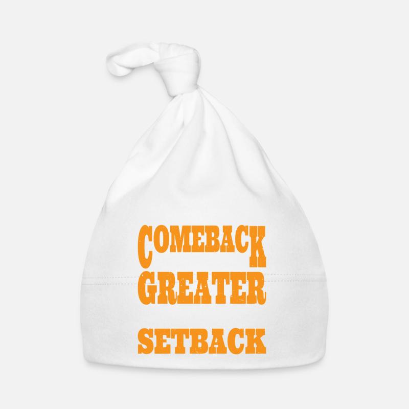 The Comeback Is Always Greater Than The Setback 13 Baby Bio-Mütze