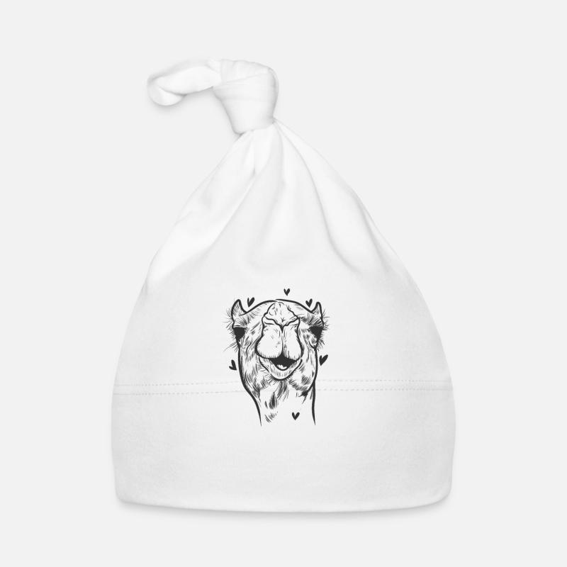 camel hump savannah desert dromedary Organic Baby Cap