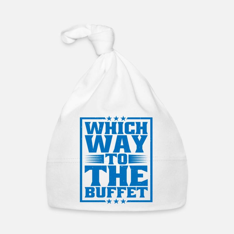Which Way To The Buffet 31 Organic Baby Cap