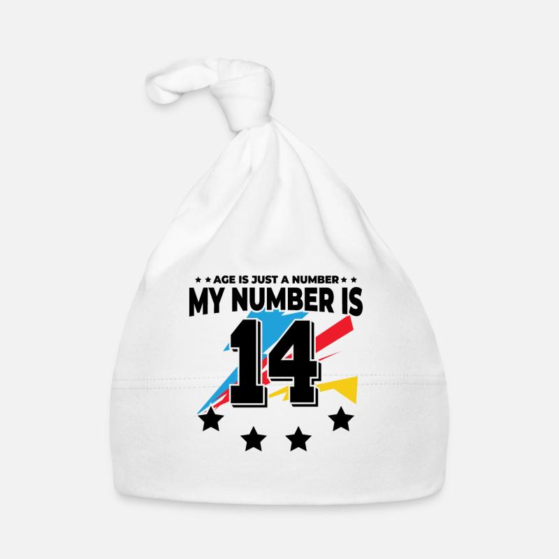 L’âge n’est qu’un chiffre - 14e anniversaire Bonnet bio Bébé