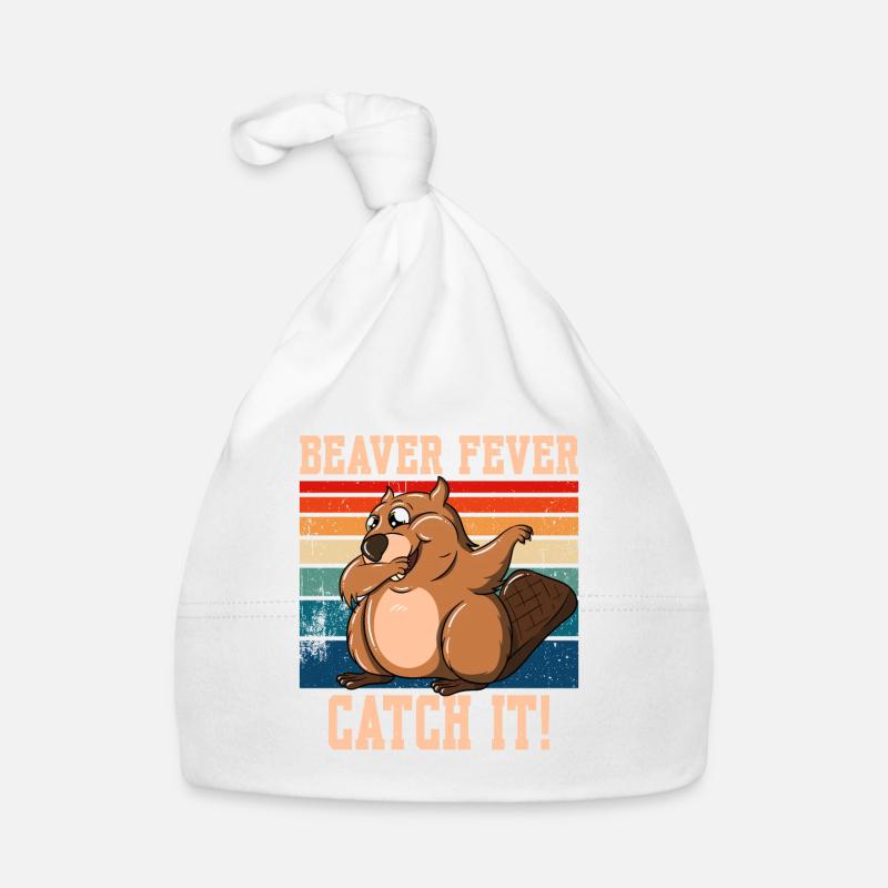 La fièvre du castor l’attrape! Bonnet bio Bébé