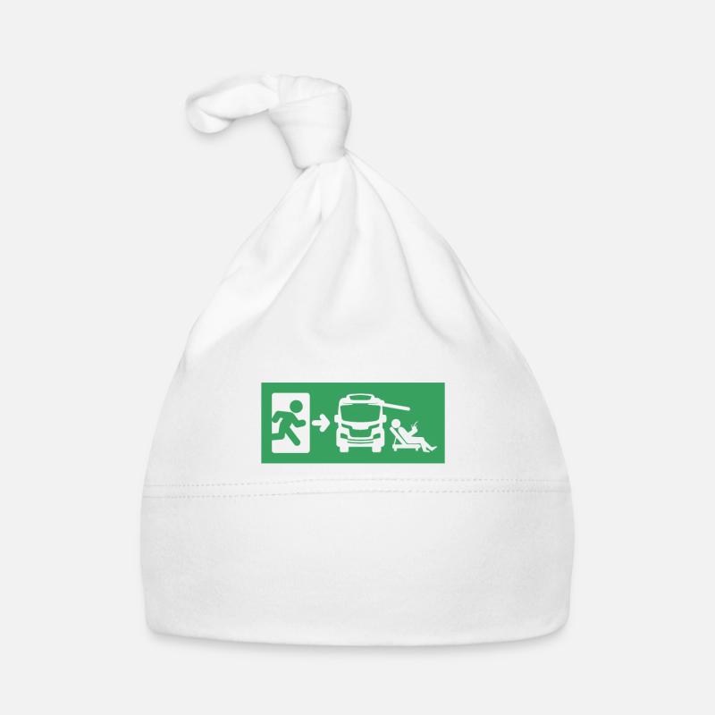 Camping camper caravan funny camping Organic Baby Cap