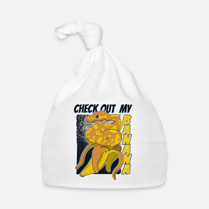 Check Out My Banana Python Schlange Banana Ball Baby Bio-Mütze