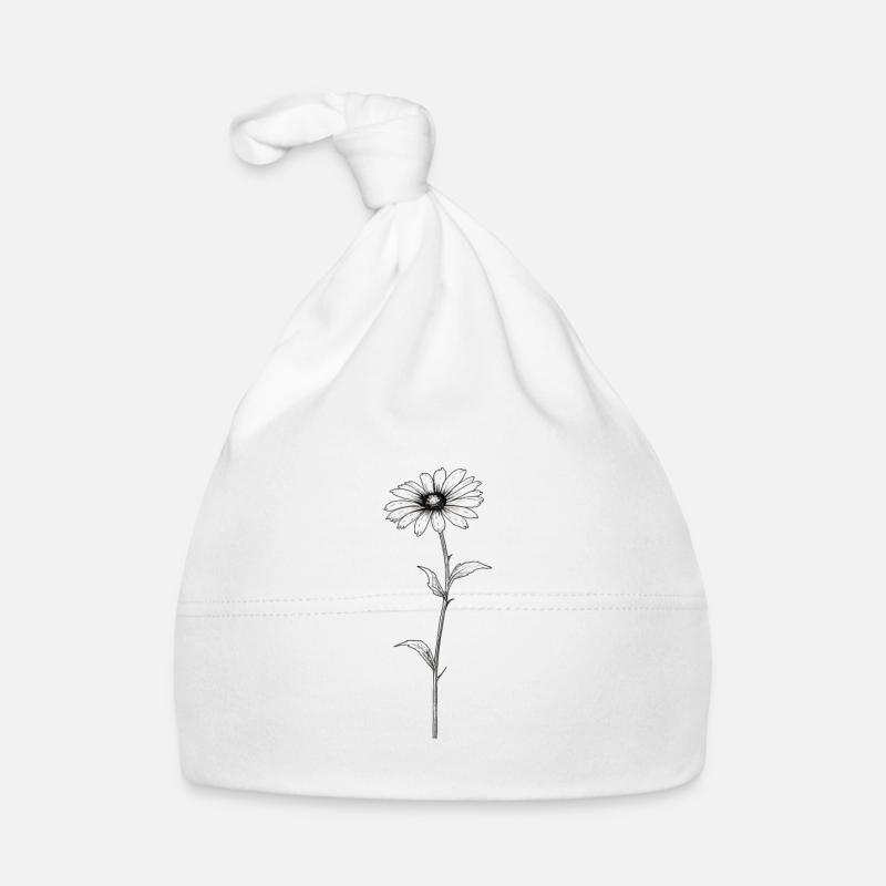 Gänseblümchen Sillouetthe Baby Bio-Mütze