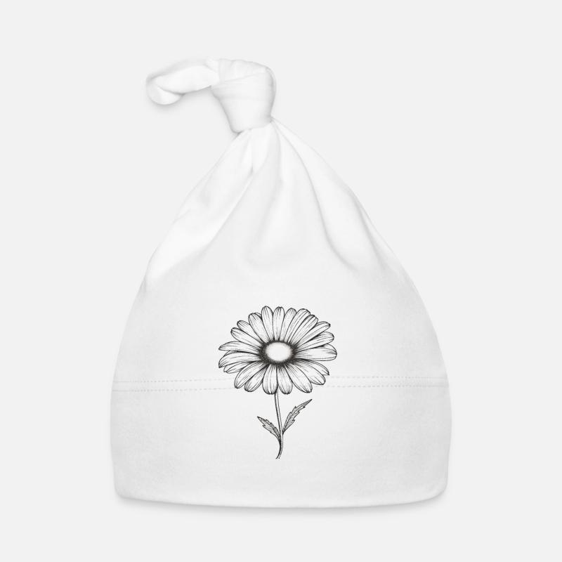 Gänseblümchen Sillouetthe Baby Bio-Mütze