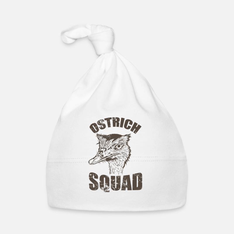 Ostrich Squad Vogel Strauß Baby Bio-Mütze