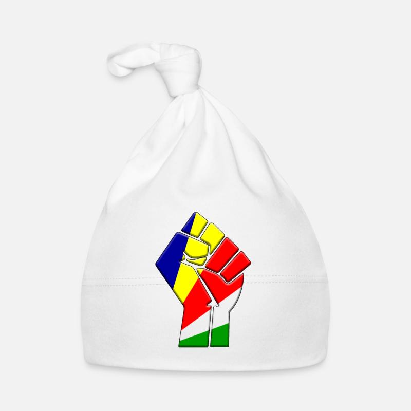 Seychelles Flag Country Pride Native Ancestry Organic Baby Cap