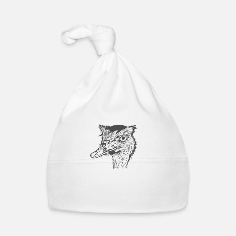 Straußenkopf Laufvogel Savanne Baby Bio-Mütze