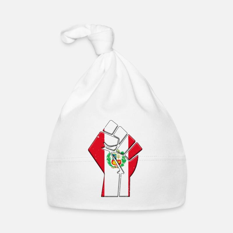 Peru Flag Peruvian Country Pride Native Family Organic Baby Cap