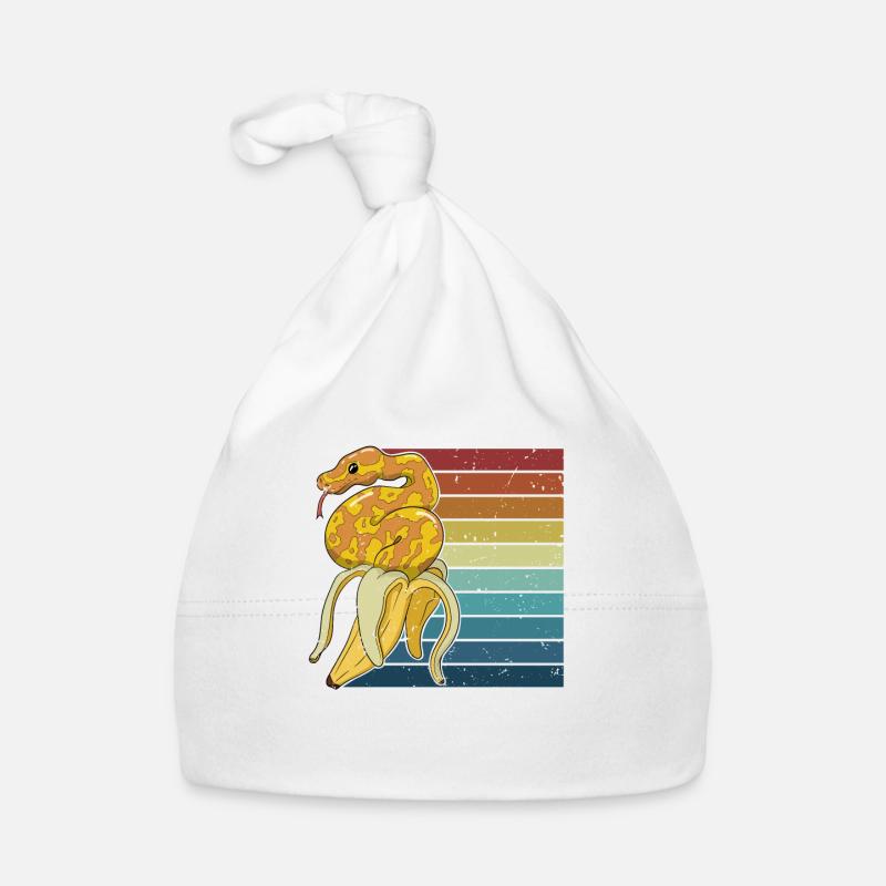 Retro Python Snake Scale Creepers Banane Bonnet bio Bébé