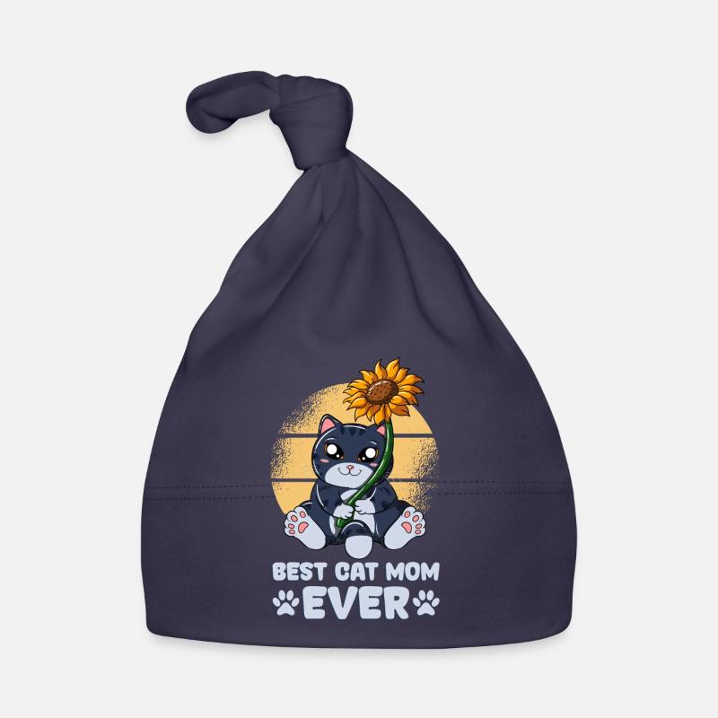 Meilleure maman chat de tous les temps Bonnet bio Bébé
