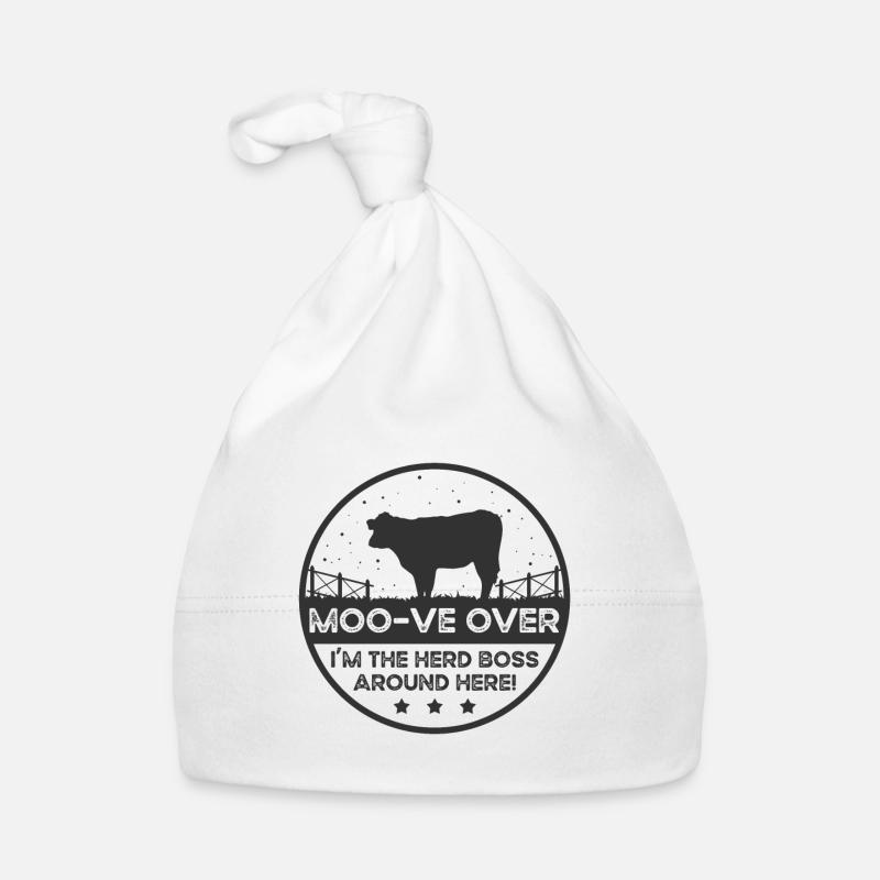 Moo -ve À propos de Cow - Hereford Bonnet bio Bébé