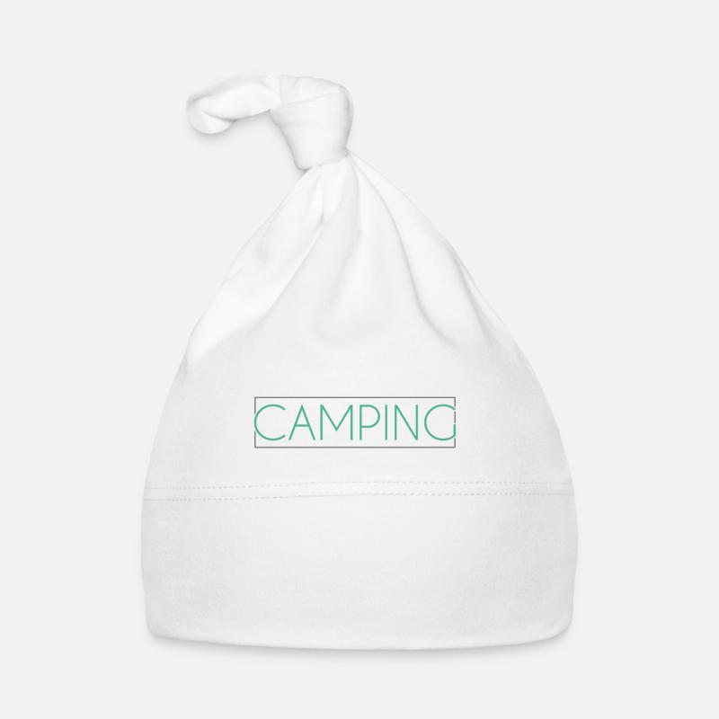 Lettrage de camping Bonnet bio Bébé