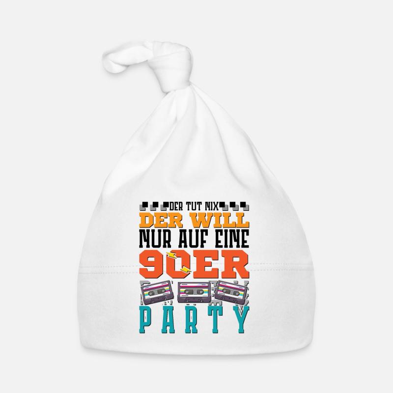der will nur auf eine 90er Party Baby Bio-Mütze
