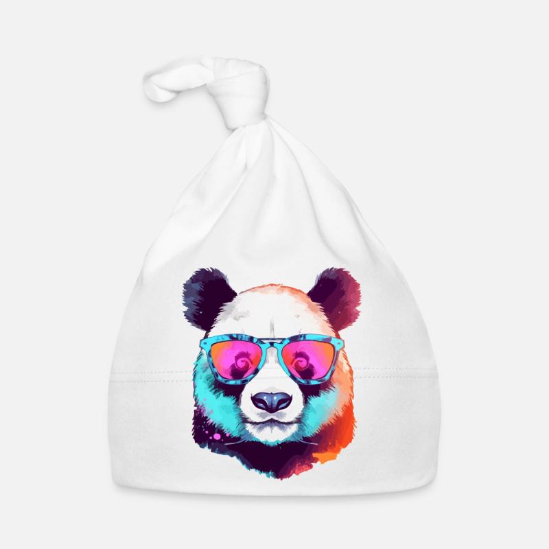 Koka der Panda mit Brille Baby Bio-Mütze