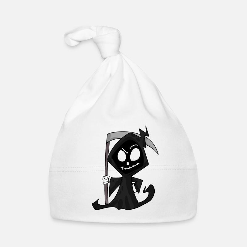 Sensenmann mit Sense - Halloween Baby Bio-Mütze
