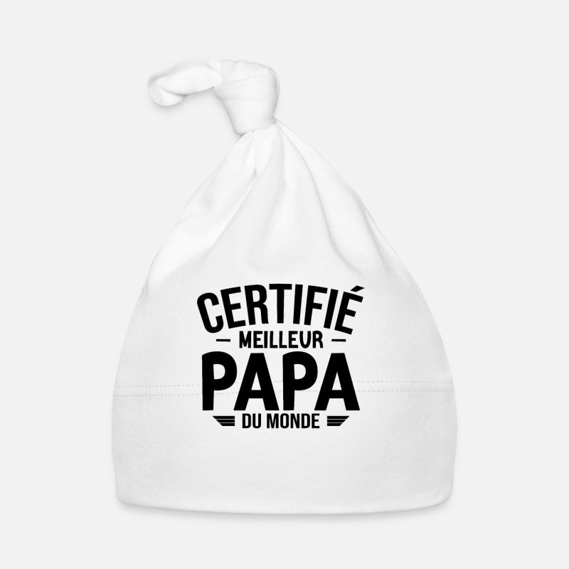 Certifié Meilleur Papa Bonnet bio Bébé