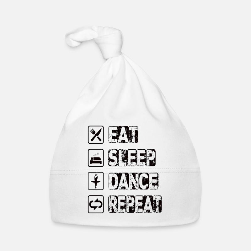 Eat Sleep Dance Repeat Baby Bio-Mütze