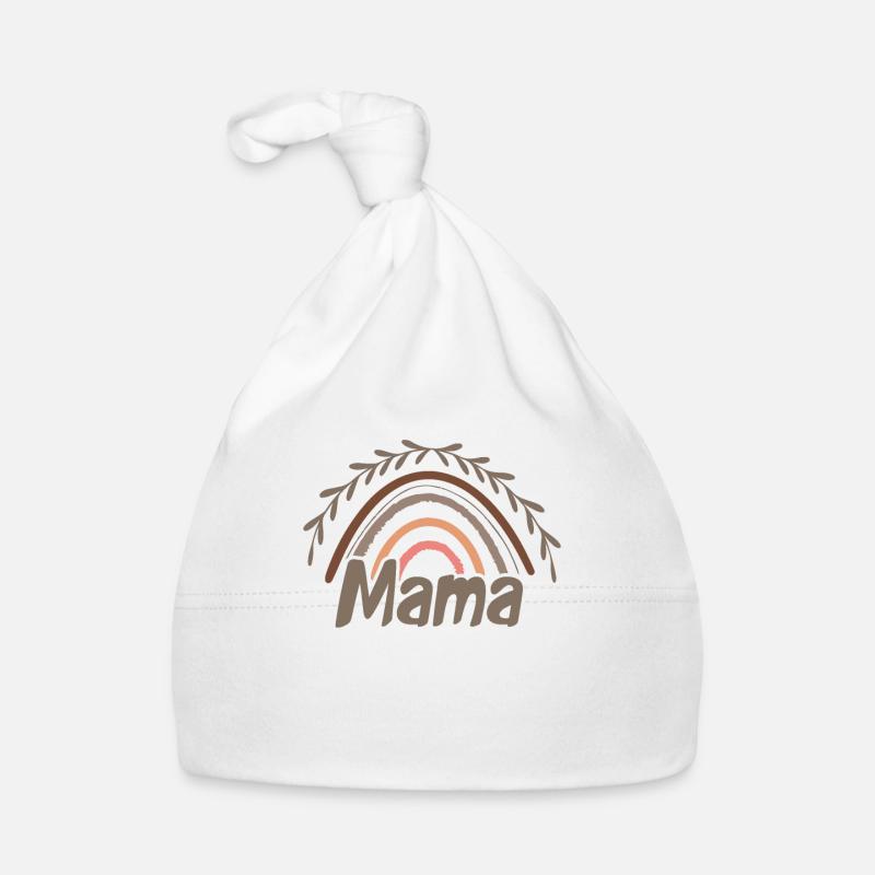 Mama Pastel Rainbow Love Organic Baby Cap