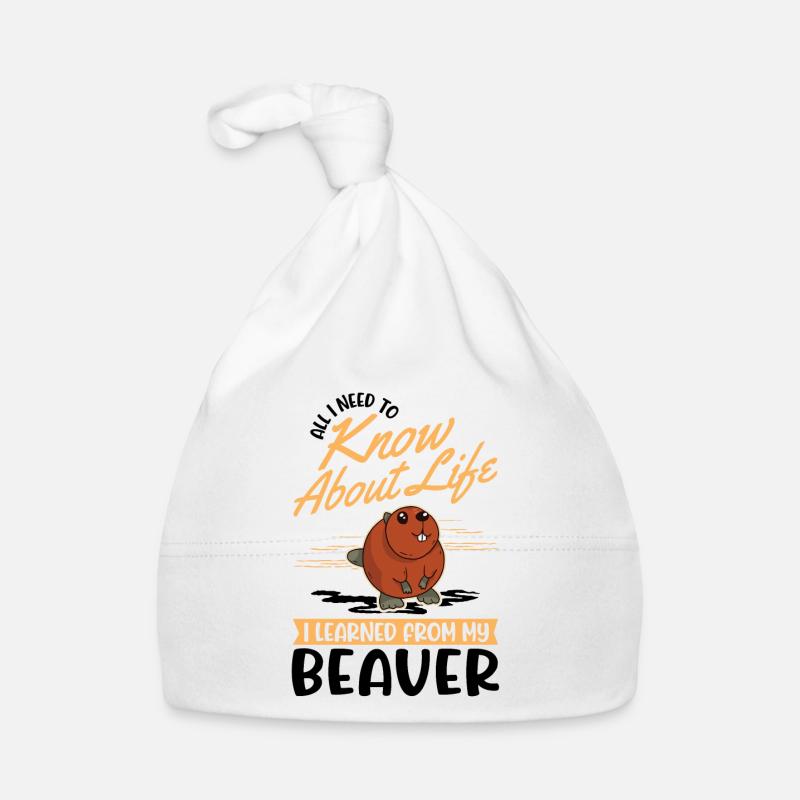 Castor Cadeau Castor Barrage Castor Bonnet bio Bébé