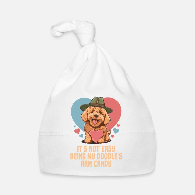 Pas facile d’être mon bras de griffonnage Candy Goldendoodle Bonnet bio Bébé