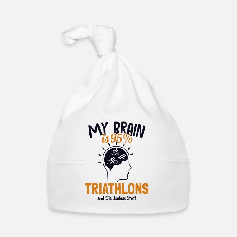 My Brain is 95% Triathlons Triathlet Training Baby Bio-Mütze