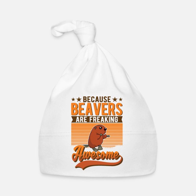 Beaver Gift Beaver Dam Organic Baby Cap