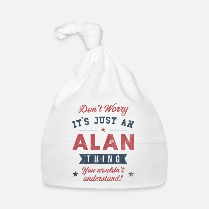 Es ist eine Alan-Sache Baby Bio-Mütze