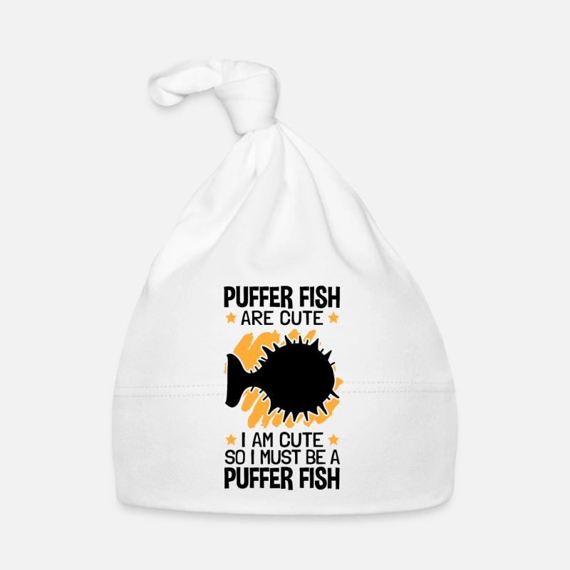 Also bin ich ein Kugelfisch Riesenkugelfisch Baby Bio-Mütze