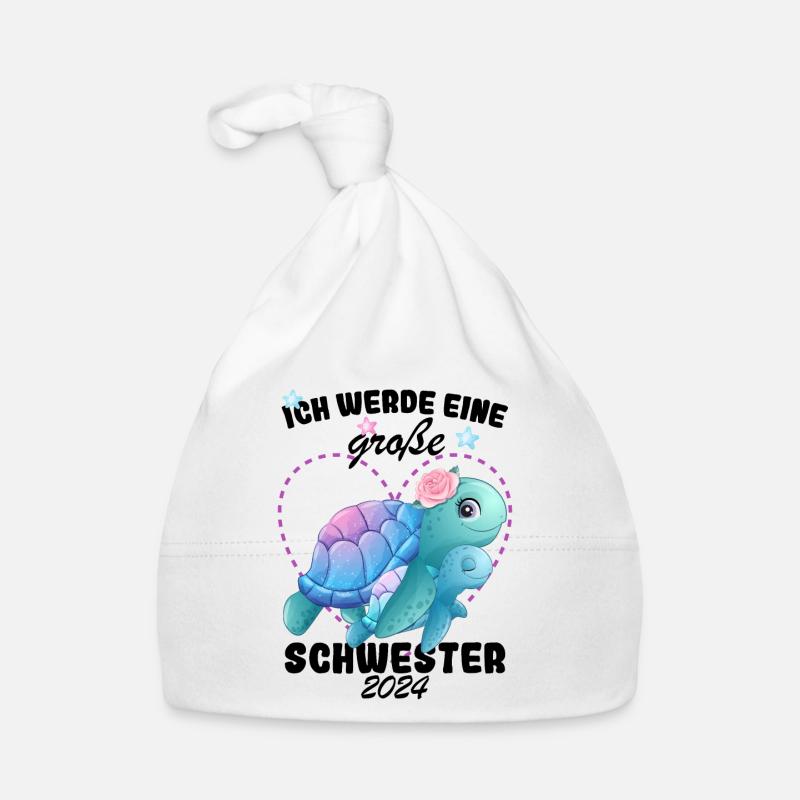 Ich Werde Eine Große Schwester 2024 Baby Bio-Mütze