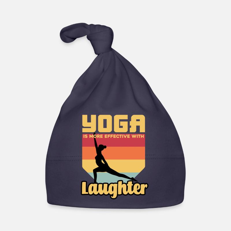 Yoga Is More Effective With Laughter Organic Baby Cap