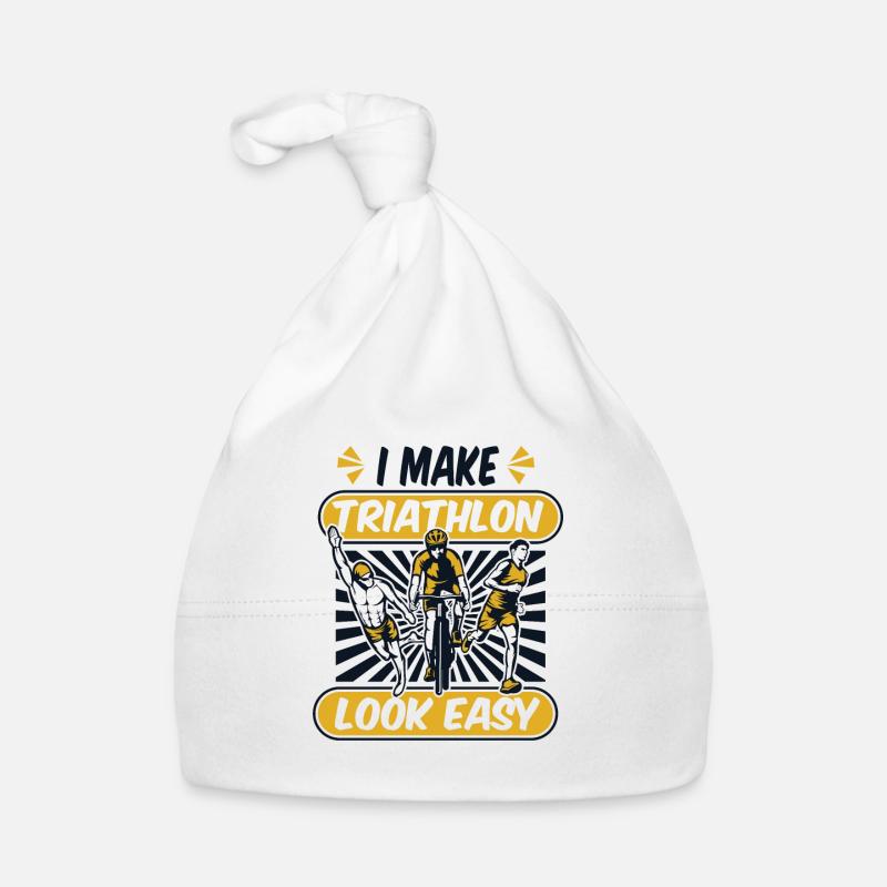I Make Triathlon Look Easy Triathlet Training Baby Bio-Mütze