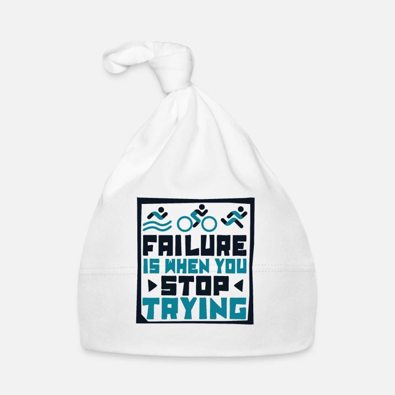Failure Is When You Stop Trying Triathlet Baby Bio-Mütze