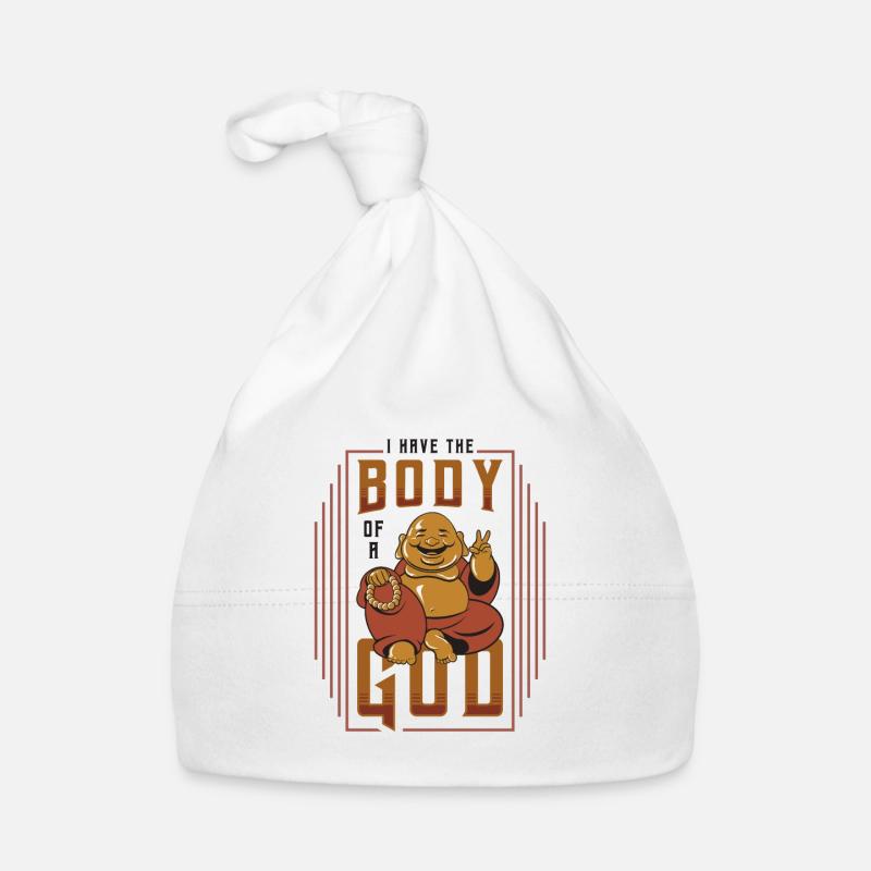J’ai le corps d’un dieu, drôle de Bouddha Bonnet bio Bébé