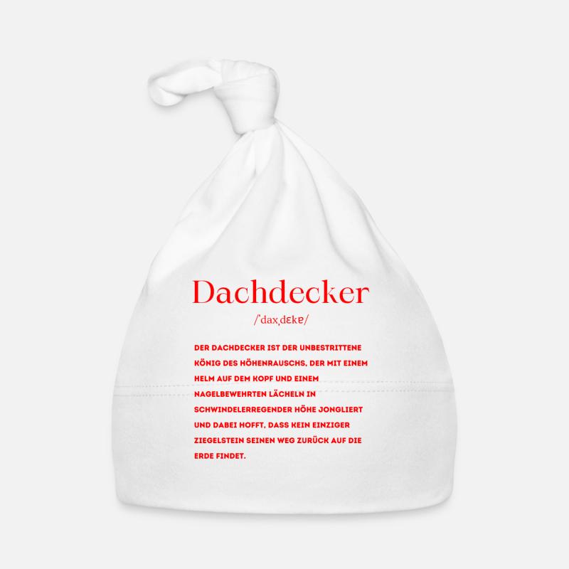 Dachdecker Definition Baby Bio-Mütze
